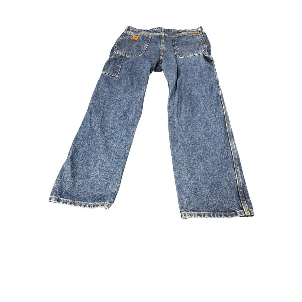 Wrangler FR Riggs Workwear Men's 36x23 Blue Carpenter Jeans Workwear Lot of 2